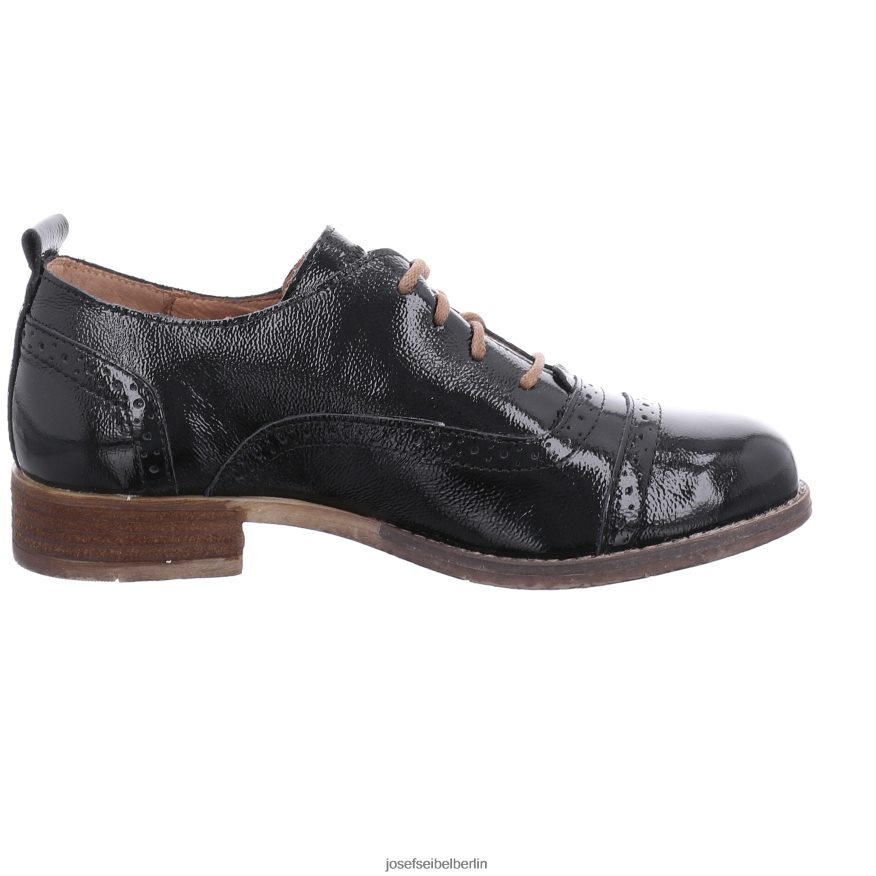 Josef Seibel D6824J184 Siena 73 Frauen schwarzes Lackleder Schnürschuhe