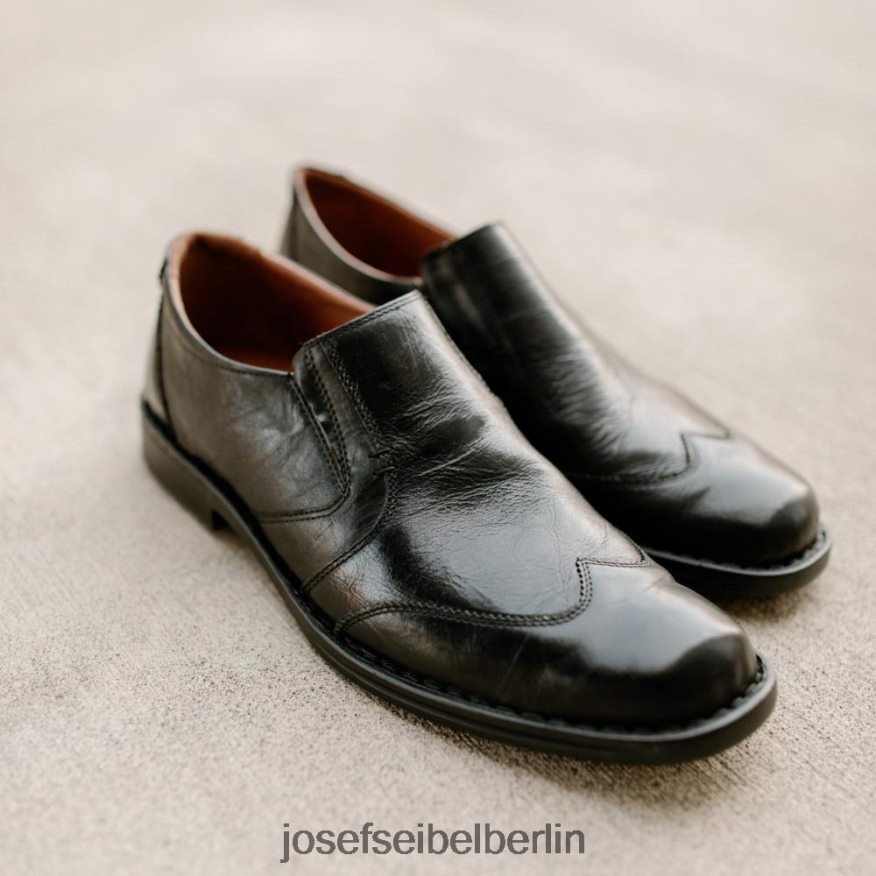 Josef Seibel D6824J313 Douglas Männer Schwarz Slip-On-Schuhe