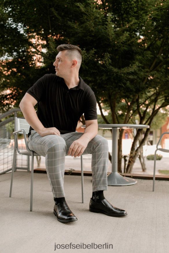 Josef Seibel D6824J313 Douglas Männer Schwarz Slip-On-Schuhe